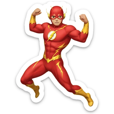 flash man sticker