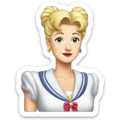 Jessica fletcher as sailor moon sticker