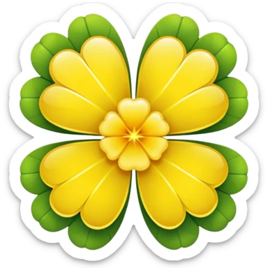 real cosmos star, but with clover, to make star look like lucky star, but main point is star, make it more star like real star emoji, make star with 5 edges sticker