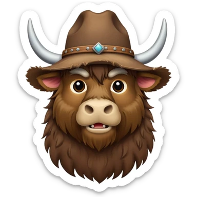 Cowboy Yak sticker