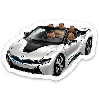 person in 2019 BMW I8 Roadster sticker