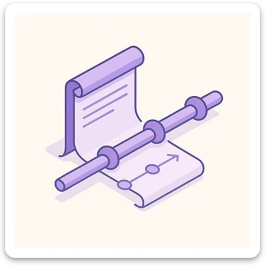 "Timeline", "history" no text, with the colors: Primary Purple:  #8B5CF6
  Light Purple:    #A78BFA sticker