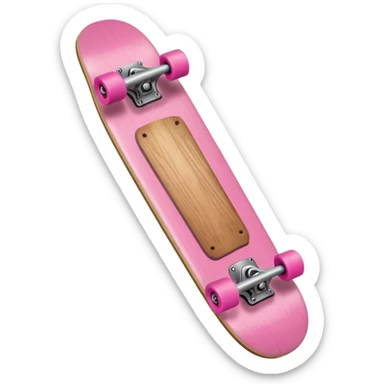 Skate board, pink sticker