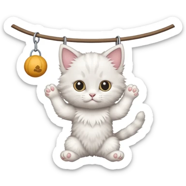 Mock the hang in there kitten  sticker