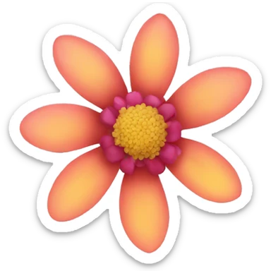 Flower sticker
