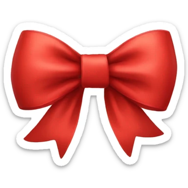 red bow sticker