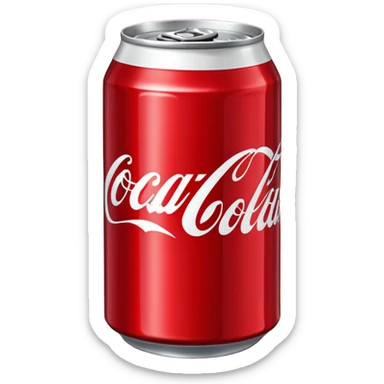 Coca cola can sticker