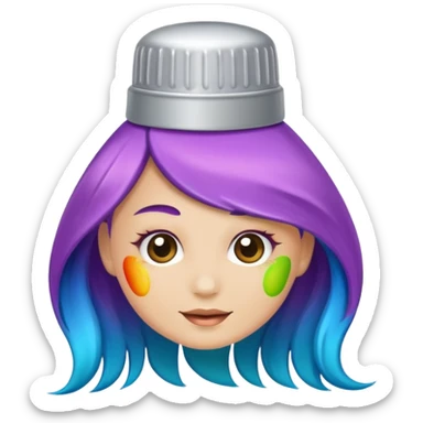 hair dye tube sticker