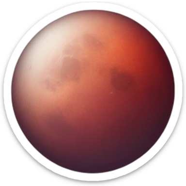 red moon sticker