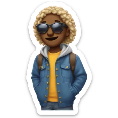 Coolest skibidi gen z sticker