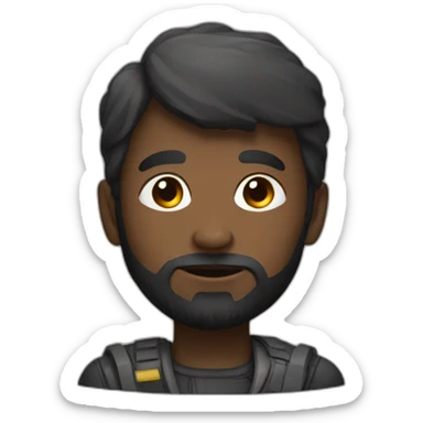 intergalactical human from exoplanet sticker