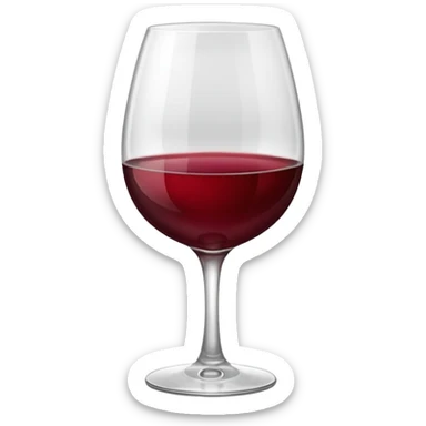 glass of wine  sticker
