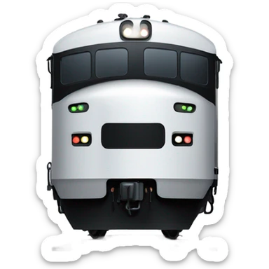 A electric locomotive (With little shiny black Kirby eyes) sticker