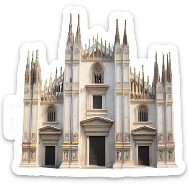 Duomo di Milano l’arcobaleno  sticker