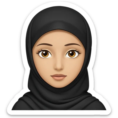 Muslim woman with niqab sticker