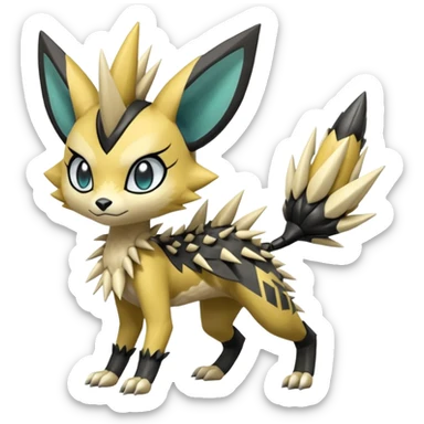 Meloetta-Lombax-Zeraora-Pokémon-Fakémon-creature sticker