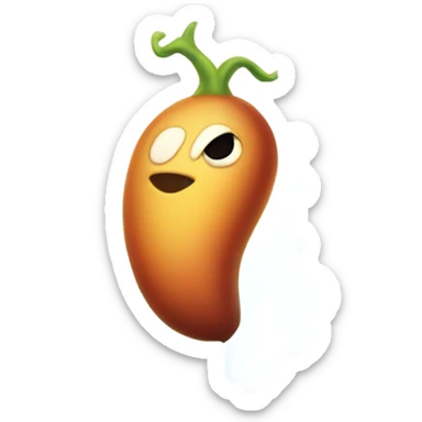 A bean farting sticker