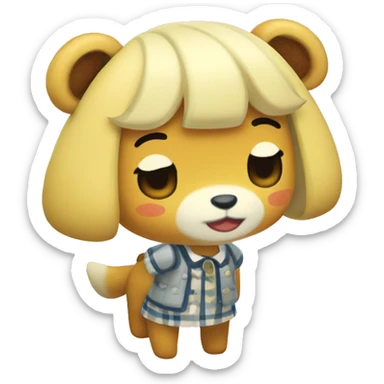 Animal Crossing Isabelle sticker