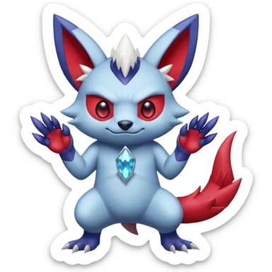 Stitch-Sableye-Zangoose-fusion, full body sticker