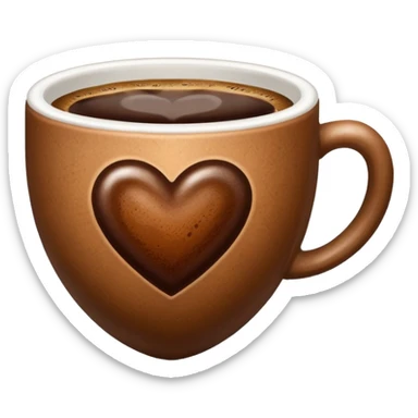 coffe heart sticker