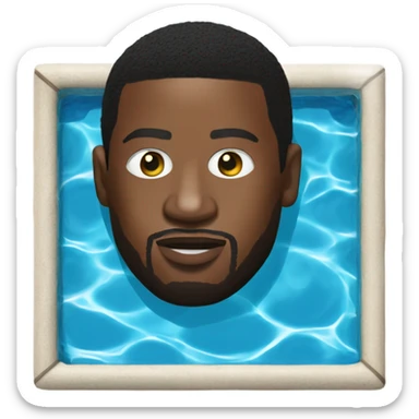 Meek mill rapper in a pool sticker