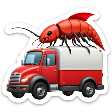  Dribble’s roach-shaped exterminators moving truck  sticker