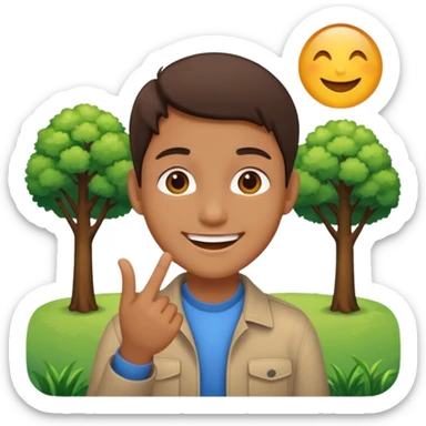 RELACIÓN DEL INDIVIDUO CON EL ENTORNO sticker