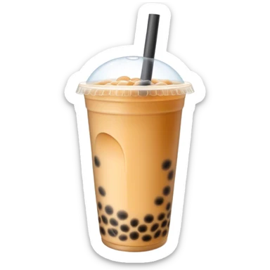 Bubble tea sticker
