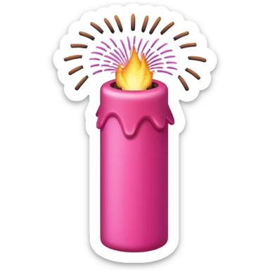 firecracker pinkl sticker