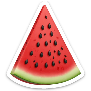 a slice of seedless watermelon sticker