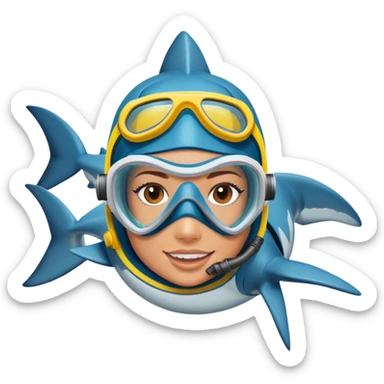 Shark with sara sticker