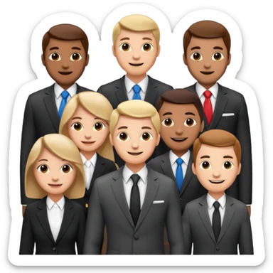 group of people, media agency sticker