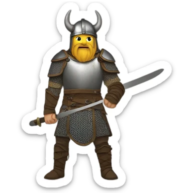 Epee viking sticker