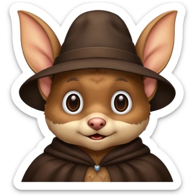 bat with hat sticker