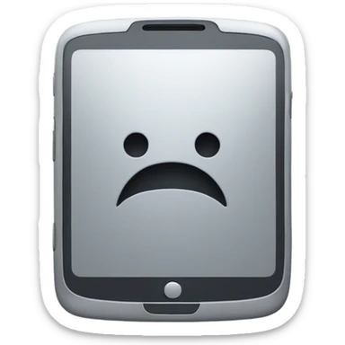 Gray Smartphone with X letter inside sticker