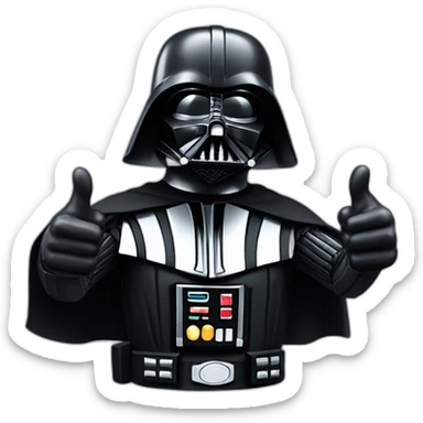 darth vader thumbs up sticker