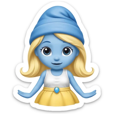 Smurfette sticker