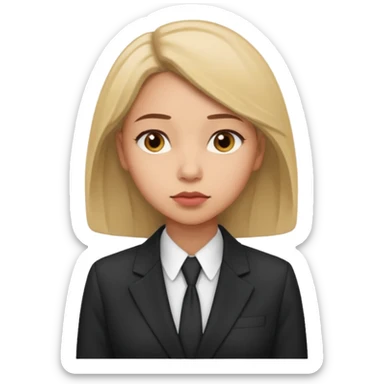 the woman in suits thinks about a lot of people sticker