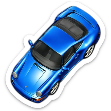 porsche 993 carrera 4s blue metallic 1996 sticker