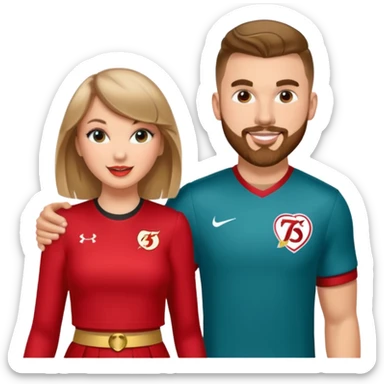 Taylor Swift and Travis kelce sticker