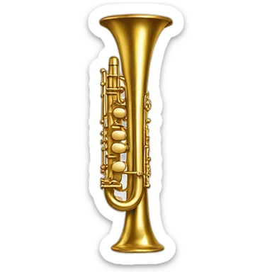 Gold Flute played for white man sticker