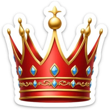 RED Crown King sticker