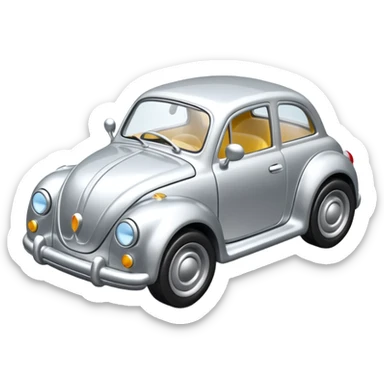 all silver toy car sticker