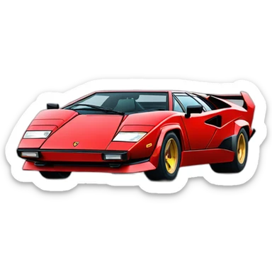 Lamborghini countach sticker
