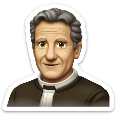 Don Bosco con Bonete sticker