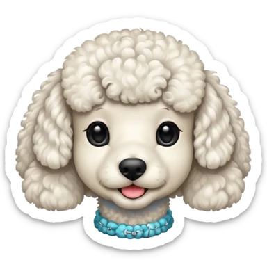 Perro poddle sticker