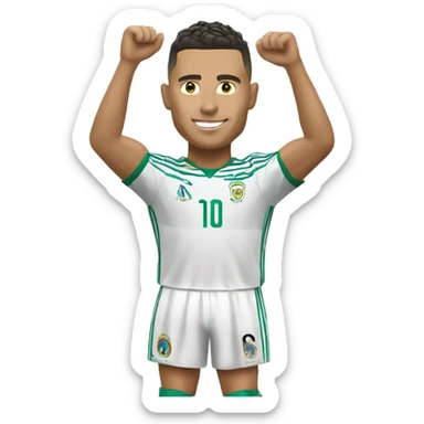 ronaldo qui gagne la coupe du monde sticker