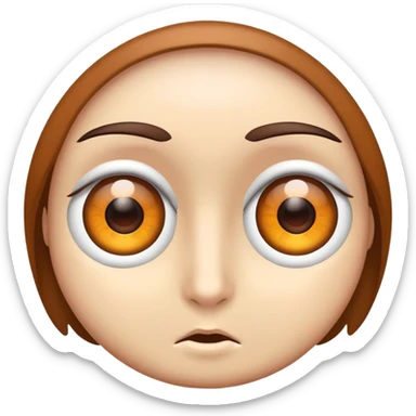 two eyes looking forward sticker