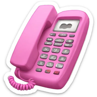 Pink Y2K flip phone sticker