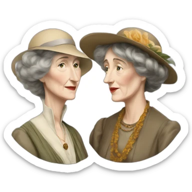vita sackville west and virginia woolf in love sticker